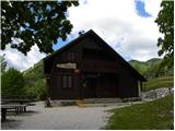 Koča na planini Kuhinja - Planica below Krn